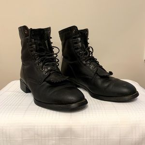 Ariat roper style boots, black leather, men’s size 10 EE